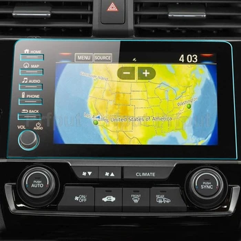 Karastatud klaasist screen protector film Honda Civic Sport 2019 2020 Auto raadio GPS Navigation sisustuselemendid
