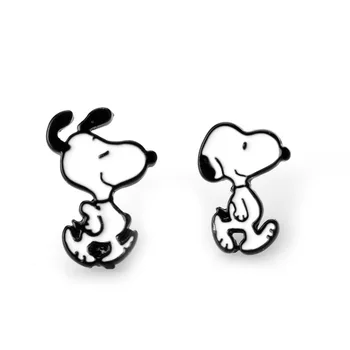 Cartoon Animatsioon on Perifeerne Snoopy ja Charlie Brown Kõrvarõngad Loominguline Armas Asümmeetrilise Kõrvarõngad Kõrvarõngad Komplekt