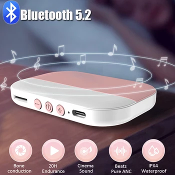 Kaasaskantav Bluetooth5.2 Kõlari Traadita Luu Juhtivus Muusika Box Mini Stereo Mängija All Padi Parandab Une Toeta TF Kaart