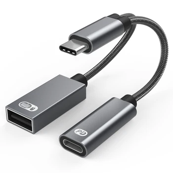 Adapter USB OTG C-USB-A Naine ja PD 60W USB-C Kaabel Toetada Macbook Laadimine USB Flash Drives Hiirt, Klaviatuuri 3D-Printer