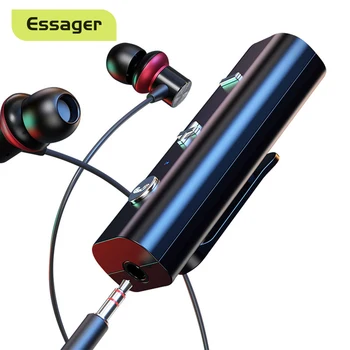 Essager Bluetooth-ühilduva 5.0 Vastuvõtja Traadita Adapter 3.5 mm Pesa Kõrvaklappide Kõlari, Kõrvaklappide Aux Audio Muusika Saatja