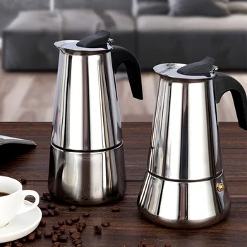 Roostevabast Terasest Kohvikann Espresso Mocha Latte Percolator Pliit Kohvimasin Pot Percolator Juua Vahend Cafetiere Latte Stovetop