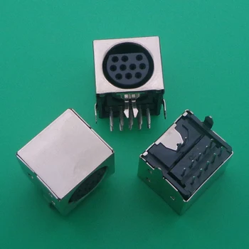 10tk/palju MD Eluaseme Naine DIN 10 Mini-Pin S-video Adapter Mini DIN Pesa Port-Ühenduspesa