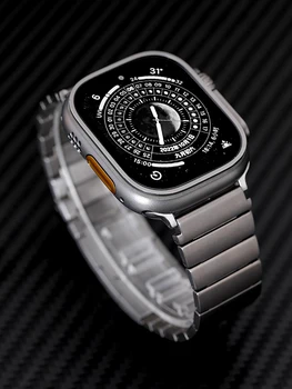 Luksus Muutmine Kit Titaan Rihm Apple ultra Vaadata 49mm 45mm Juhul Käevõru Mod Kit DIY iWatch Seeria 8 7 Watchband 0