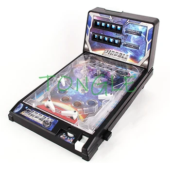 LED MINI Arcade flipperi Kapp Müntidega Mäng Bartop Automaatne Punktisüsteem Lapsele Mänguasjad Retro Arcade Mängu Konsool