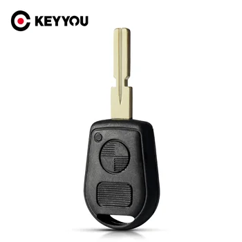 KEYYOU Remote Fob Juhul asendusauto Key Shell 2 Nööpi Võtme Puhul Katab Kaitse Fob BMW E38 E39 E36 Z3 Interjööri Stiil