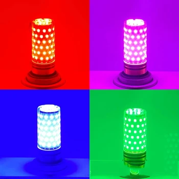 Led Värviline Punane Pirn E14 12W E27 16W LED Candle Light Led Corn Hele Lilla/Kollane/Punane/Sinine/Roheline/Soe Valge /Lahe/Valge 220v 0
