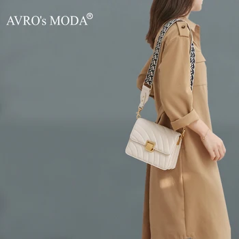 AVRO on MODA Fashion Crossbody Kotid Naiste Käekott Vabaaja Ehtne Nahk Õla Luksus Disainer Daamid Messenger Square Kott
