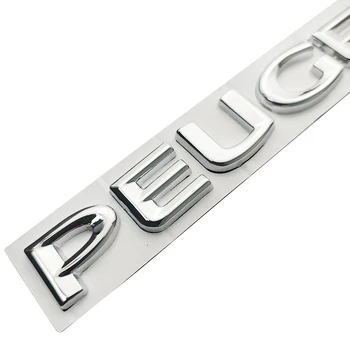 Metallist Tähed Embleem Logo Peugeot 107 206 207 208 308 307 407 508 2008 3008 Car Styling Auto Esi-Taga Pagasiruumi Pääsme Kleebis