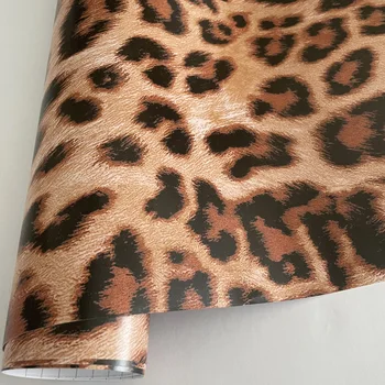 Leopard Printida Vinüül Rulli Isekleepuv Kamuflaaž Film Leht DIY Mootorratas Roller Rula Auto Kiletamine Foolium