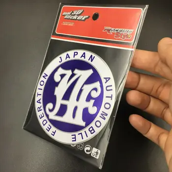 Sinine Metallist JAF Jaapani Auto Föderatsiooni JDM Auto Embleemid Pääsme Decal Kleebis
