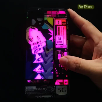 Anime Led Valgus Telefoni Puhul Kõne Flash Apple 14 13 Pro Max 12 X XS XR Helendav Põrutuskindel HD Maali 7 8P iPhone Kate 0