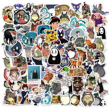 10/30/50/100tk Jaapani Anime Kleebised Ghibli Hayao Miyazaki Totoro Spirited Away Printsess Mononoke KiKi Kirjatarvete Kleebis 0