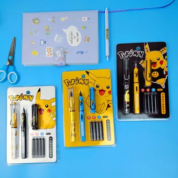 Pikachu Pliiatsi Komplekt Uus Tint Kott Cartoon Pen Esmane Poisid ja Tüdrukud Pen armas täitesulepead luksus pen-korea kirjatarvete