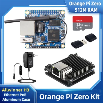 Oranž Pi Null 512M RAM H3 Cortex-A7 Quad-Core 1.2 G POE WiFi Antenn OTG Valikuline Juhul Toide Inferace Müts jaoks OPI Null