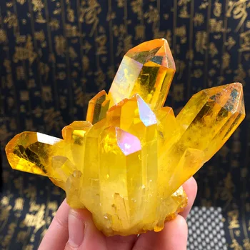 Looduslik Tsitriin Klastri Töötlemata Või Degaussing Crystal Kivi Akvaariumi Kivi Kaunistused Quartz Crystal Klastri Näidis