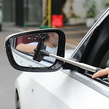 Auto Rearview Mirror Klaasipuhasti Ülestõstetav Kaasaskantav Vihmane Puhastusvahendeid Rearview Mirror Vee Eemaldaja Klaas Vihma Cleaning Tool