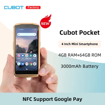 Cubot Tasku Android Mini Nutitelefon, NFC Tuge, 4 GB RAM, 64 GB ROM, 128 GB Pikendada, 4