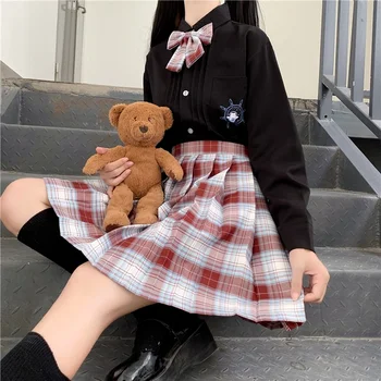 Jaapani Õpilane Kooli Ühtne JK Cosplay Kostüümid Naistele Tüdrukud Sünnipäeva Kingitus Lühike Kontrollige, Seelik, Särk Pikad Varrukad Kawaii