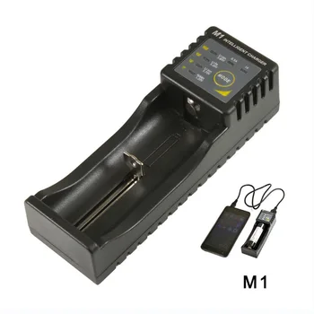 Skilhunt M1 Smart Aku Laadija koos USB Power Bank funktsiooni Indikaator LiIon Ni-MH Ni-CD LiFePO4 Aku IMR