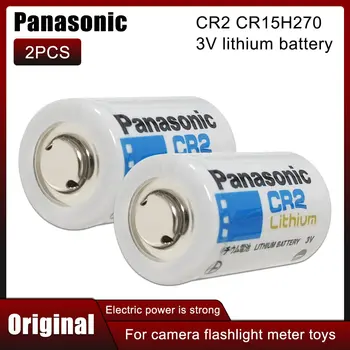 2TK Originaal Panasonic CR2 CR15H270 3V 800mAh Liitium Patareid DLCR2 ELCR2 digikaamera Foto-Seade Välklambid