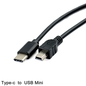 1tk 30cm USB Type-c-Isane Mini-USB Male Kaabel-Converter-Adapter Lead Data Kaabel