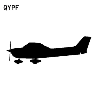 QYPF 16.9 cm*5.4 cm, Uus Tõusulaine Eristusvõime Propeller Lennuki Õhkutõusu Graafika Selge Vinüül Kleebis Auto Elavat Decal C18-0783
