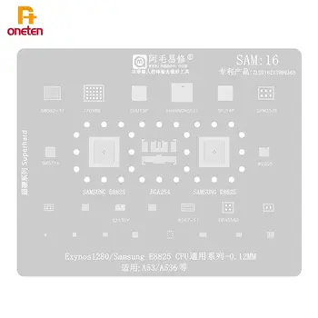 Amaoe BGA Reballing Šabloon SAM16 Samsung A53 A536 Tina Istutamine Net Exynos1280 E8825 CPU