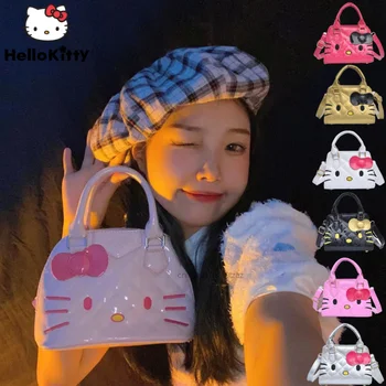 Hello Kitty Käekott Sanrio Kott Kawaii Luksus Y2k JK Lolita Girls Naiste Mini PU Messenger õlakott Tassima Naiste Shopping 0