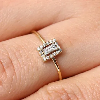 10K Kulla värvi Peridoot Granaat Ringi Anillos De Bizuteria Ehted Gemstone Diamante Bijoux Femme Ehted Kuld Sõrmus Anel