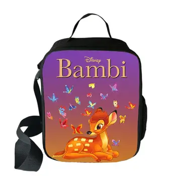 Kuum Disney Bambi Lunch Kotid Õpilane Toidu Kaasaskantav Isoleeritud Lunch Box Cartoon Armas Laste Koolilõuna Kotid Kingitus