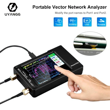 UYANGG NanoVNA-F V2 Vector Network Analyzer 50KHz-1.5 GHz, MF, HF VHF-UHF Tester 2.8 Tolline 32GB Digital Network Antenni Analüsaator