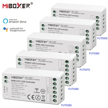 Miboxer DC12-24V FUT035S FUT036S FUT037S FUT038S FUT039S 2.4 GHz Single Color CCT RGB RGBW RGB+CCT LED Riba, Kontroller Mini Dimm