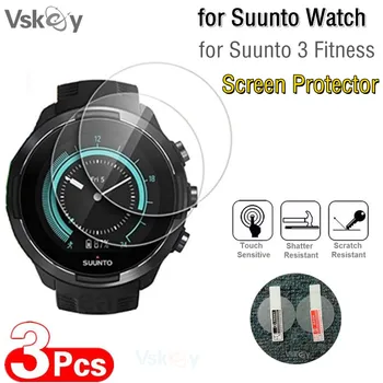 VSKEY 3TK Smart Watch Screen Protector for Suunto 3 Fitness Anti-Scratch Ring Karastatud Klaasist kaitsekile