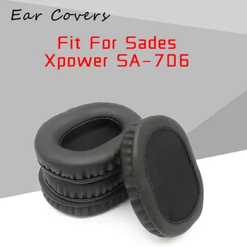 Kõrva tampoonid Sades Xpower SA-706 SA706 Kõrvaklappide Kõrvapadjakesed Asendamine Peakomplekt Kõrva Pad PU Nahk