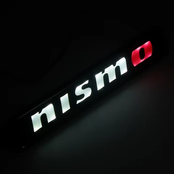 Auto Dekoratiivsed Tuled LED Esi Kapott Iluvõre Embleem, Rinnamärk Teenetemärgi Atmosfääri Lamp Nissan Nismo X-trail Almera Qashqai Tiid
