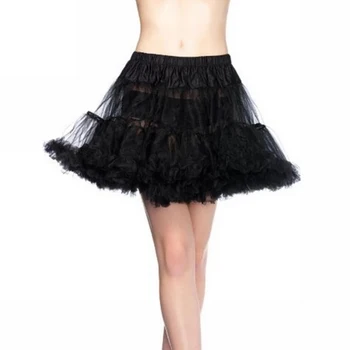 Naised, Tüdrukud Ruffled Lühike Petticoat Must Valge Kohev Mull Seksikas Tülli Tutu Seelikud Pundunud Poole Tõsta Kõnniteed Crinoline Underskirt