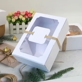 Jõupaber Candy Box Kasuks kinkekarbis PVC Selge Aknas Küpsised Dragee Kastid Jõulud Uus Aasta Bonbonniere Pulmapidu Decor