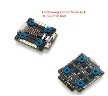 Hobbywing XRotor Mikro-40A (20x20)3 - 6S 60A 40AX4 4in1 ESC 5V BEC Blheli 32 Dshot1200/600 20x20mm jaoks RC undamine RC raami FPV
