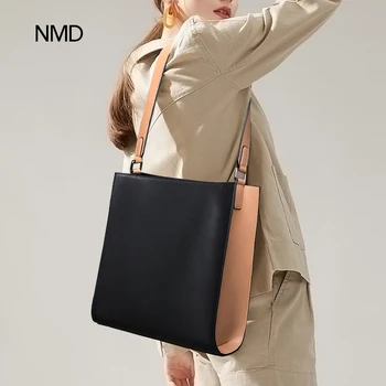 NMD kõrge kvaliteedi split nahk square õla kott interjööri kunstlik nahk brändi moe disaini naiste kott