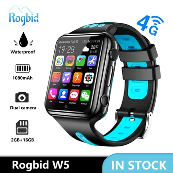 Rogbid W5 2GB+16GB 4G Lapse Smartwatch Dual Camera 1080mAh GPS, WIFI, Videokõne SOS Veekindel Jälgida Tracker Asukoht Telefon