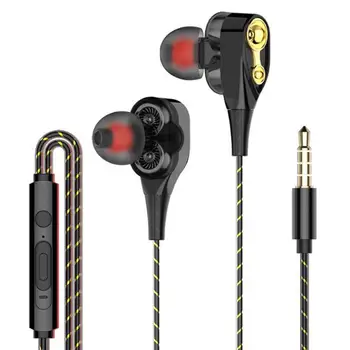 Subwoofer Earbuds Sport Kõrvaklappide 3,5 mm Müra Isoleerivad Kõrvaklapid Madal Bass In-ear Headset koos Mic Mobiiltelefoni Universal