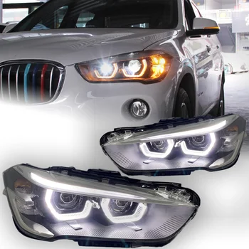 AKD Car Styling Pea Lamp BMW X1 Pesuseade 2017-2020 F48 LED Vilkur Porjector Objektiivi SOOVITUSLIKUD Angel Eye Mootorsõidukite Tarvikud