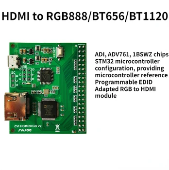 ADV7611 Arengu Pardal HDMI RGB888/BT656/BT1120 Vaarika Pi Ekraani Juht