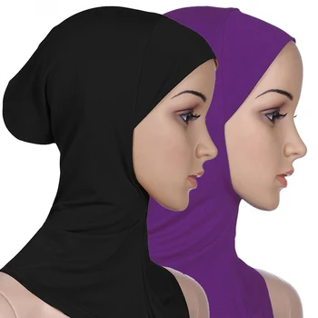 Moslemi Naised Loor Hijab Venitada Sall Islam Abaya Lady Khimar Turbans Naine Soe Müts Talviste Pehme Loor Moslemi Riided 0