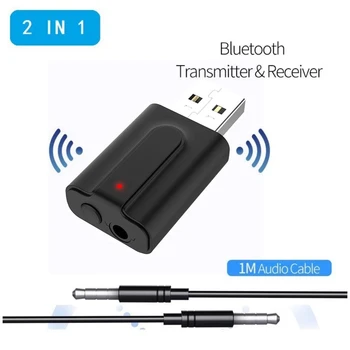 Bluetooth-5.0 Audio-Vastuvõtja, Saatja, Stereo Muusikat 3,5 mm AUX-Pesa RCA Bluetooth Vastuvõtja USB Mini Wireless Audio Adapter