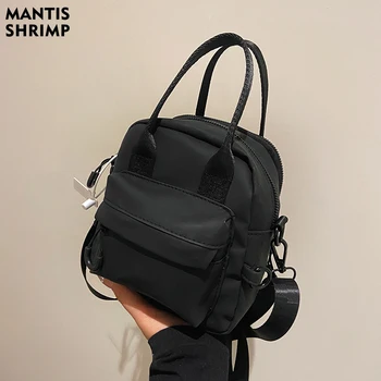 vabaaja kotid naistele must käekott disainer nailonist õlakott kõrge kvaliteediga naiste crossbody messenger pack fashion square kott