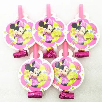6tk/kott Minnie Mouse Partei Asjade Pidu Trompet Sarved Lapsed Baby Shower Isikule Teenetemärgi Kids Sünnipäeva Minnie Mouse Pidu