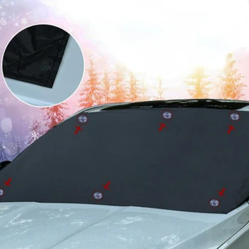 210x125cm Auto Magnet Päikesevarju Kate Auto Esiklaas Lumi Päikese Vari Veekindel Kaitse Katta Auto Esiklaasi Kate 0