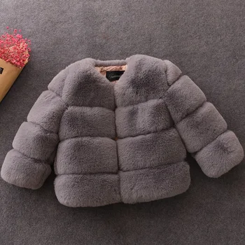 2019 baby jope / Lapsed mantel / Baby girl faux fur coat